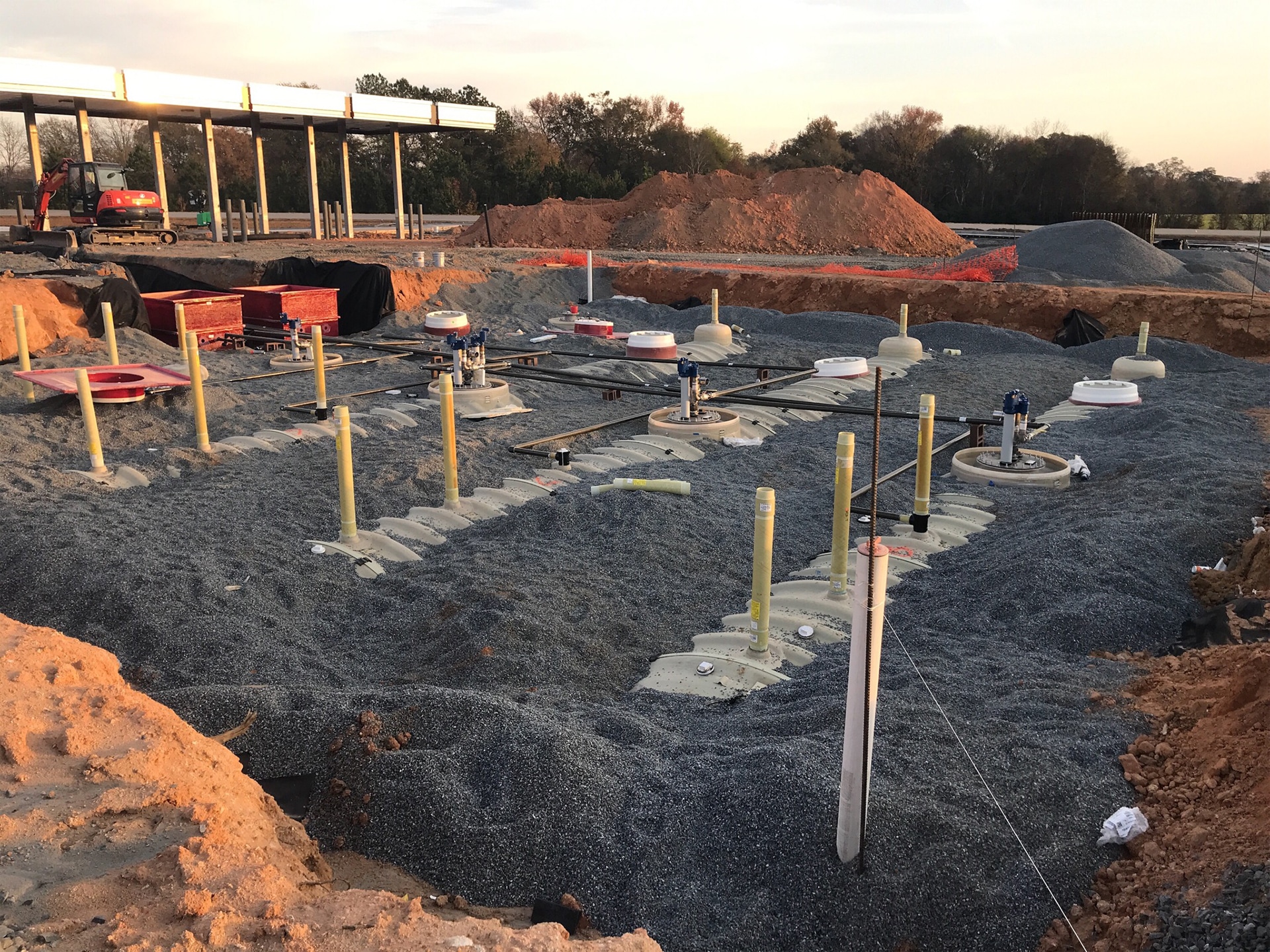 Gas station building